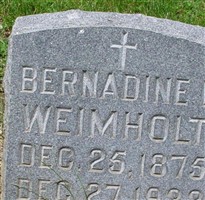 Bernadine B. Weimholt Bernadine B. Weimholt
