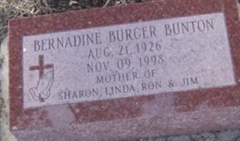Bernadine Burger Bunton