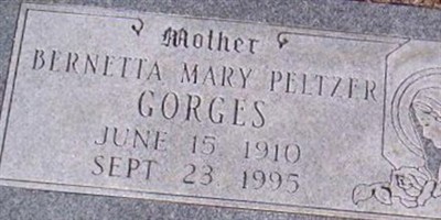 Bernetta Mary Peltzer Gorges