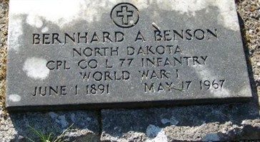 Bernhard A Benson Bernhard A Benson