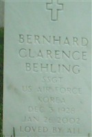 Bernhard Clarence "Bee" Behling Bernhard Clarence "Bee" Behling