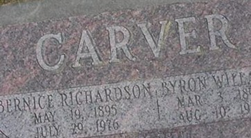 Bernice Agness Richardson Carver Bernice Agness Richardson Carver