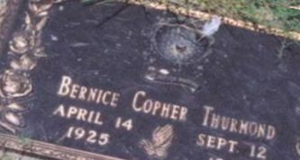 Bernice Copher Thurmond Bernice Copher Thurmond