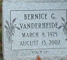 Bernice G. VanderHeide Bernice G. VanderHeide