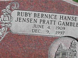 Ruby Bernice Hansen Jensen Pratt Gambles Ruby Bernice Hansen Jensen Pratt Gambles