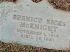 Bernice Ricks McKnight