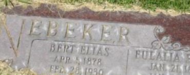 Bert Elias Nebeker Bert Elias Nebeker