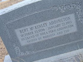 Bert McKinley Addington Bert McKinley Addington