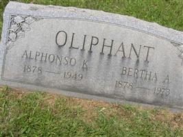 Bertha A Oliphant