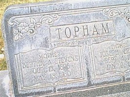 Bertha A. Stevens Topham Bertha A. Stevens Topham
