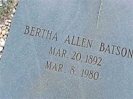 Bertha Allen Batson Bertha Allen Batson
