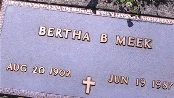 Bertha B Meek