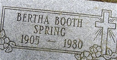 Bertha Booth Spring Bertha Booth Spring