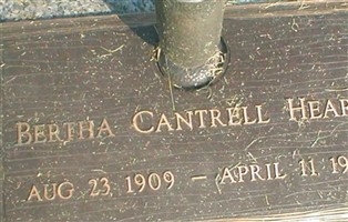 Bertha Cantrell Heard