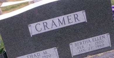 Bertha Ellen Cramer Bertha Ellen Cramer