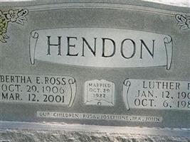 Bertha Ellen Ross Hendon