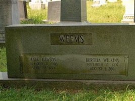 Bertha Gertrude Wilkins Weems Bertha Gertrude Wilkins Weems