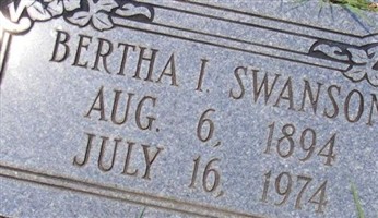 Bertha H Icard Swanson Bertha H Icard Swanson