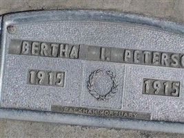 Bertha I Peterson
