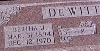 Bertha J DeWitt Bertha J DeWitt