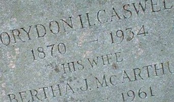 Bertha J McArthur Caswell