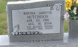 Bertha Janette Kornegay Hutchison