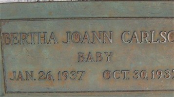 Bertha Joann Carlson Bertha Joann Carlson