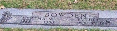 Bertha M Bowden