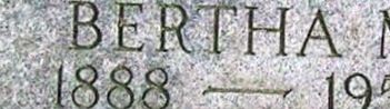 Bertha M Bowden