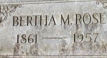 Bertha M Rose