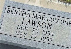 Bertha Mae Holcomb Lawson
