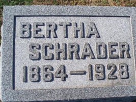 Bertha Schrader Bertha Schrader