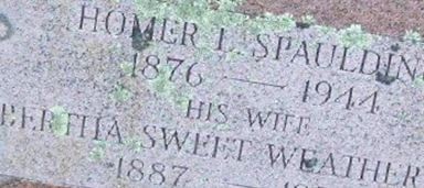 Bertha Sweet Weatherbee Spaulding