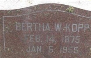 Bertha W. Kopp