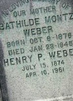 Berthilde Marie Montz Weber