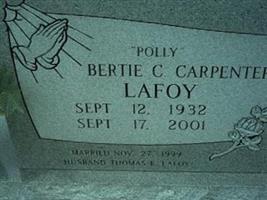 Bertie C Carpenter Lafoy