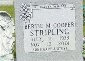 Bertie M. Cooper Stripling Bertie M. Cooper Stripling