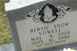 Bertie Snow Vowell Bertie Snow Vowell