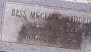 Bess McCleary Liddell Bess McCleary Liddell