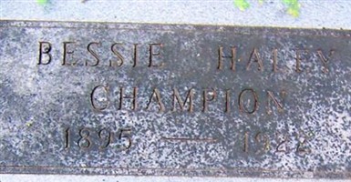 Bessie Haley Champion Bessie Haley Champion