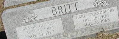Bessie Lee Hutson Britt Bessie Lee Hutson Britt