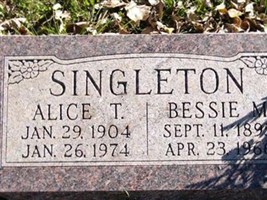 Bessie M Singleton