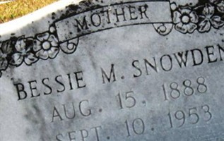 Bessie May Hester Snowden