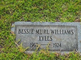 Bessie Murl Williams Lyles Bessie Murl Williams Lyles