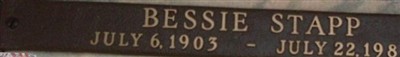Bessie Stapp