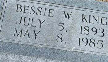 Bessie W King Bessie W King