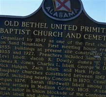 Old Bethel Primitive Baptist Church Cemetery Old Bethel Primitive Baptist Church Cemetery