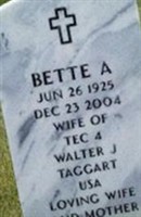Bette A. Taggart Bette A. Taggart