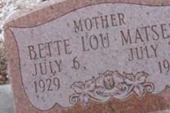 Bette Lou Brackenbury Matsen