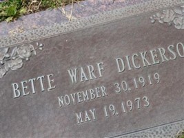Bette Warf Dickerson